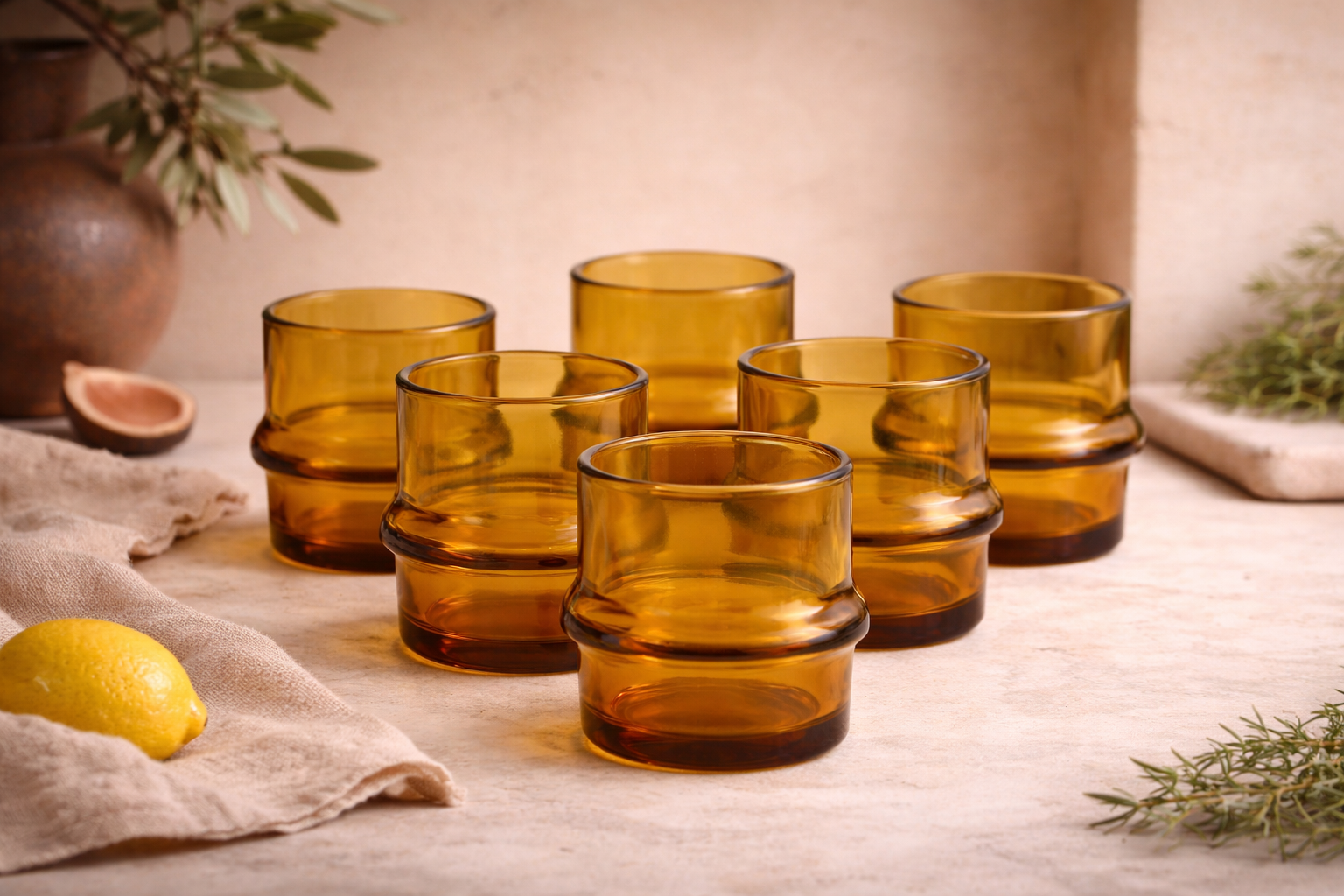 6 Sahara Ridged Tumblers