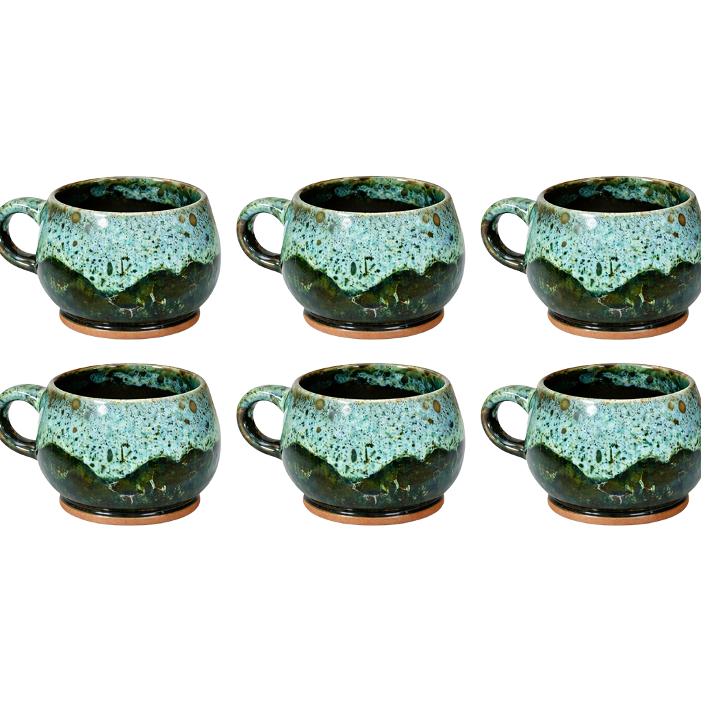 6 Moss Mugs